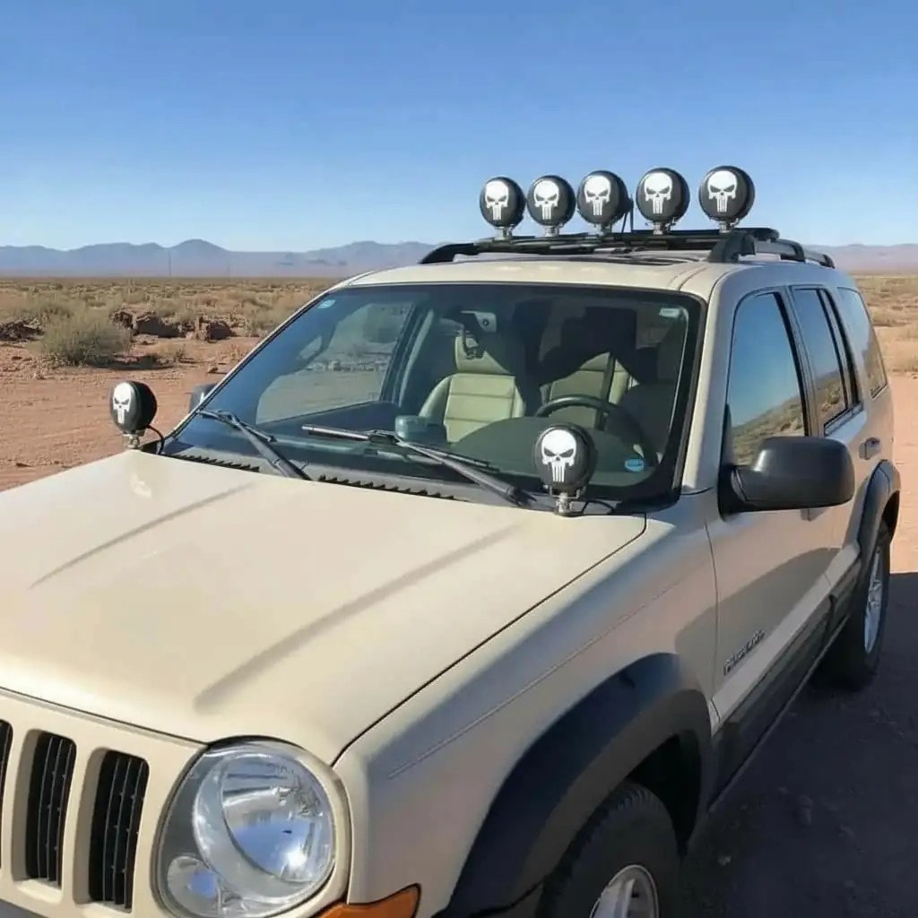 Off Road Led Sis Lamba Kılıfı - Kuru Kafa
